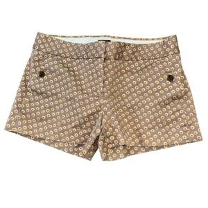 J. Crew Cotton Orange Polka Dot Shorts Women’s 0 Preppy Old Money Casual Spring